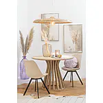 J-Line Esstisch "Eli" aus Mangoholz Natur, skulpturales Design – Bild 5