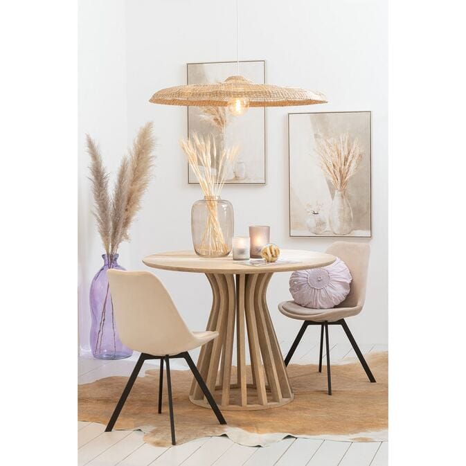 J-line dining table &quot;Eli&quot; from Mangoholz Natur, sculptural design-Image 5