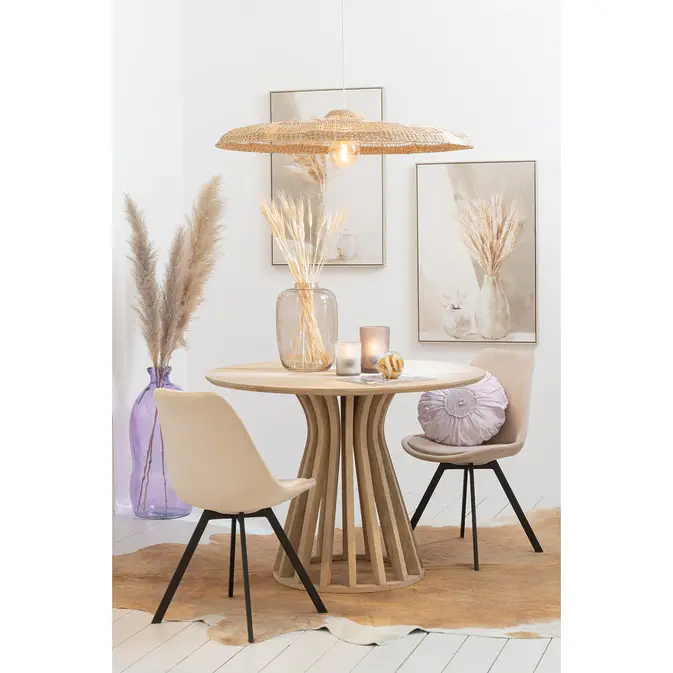 J-line dining table &quot;Eli&quot; from Mangoholz Natur, sculptural design-Image 5
