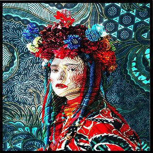 Dipinto acustico limitato &quot;Coquite&quot; (140x140cm) – arte tessile intrecciata su telaio, fonoassorbente