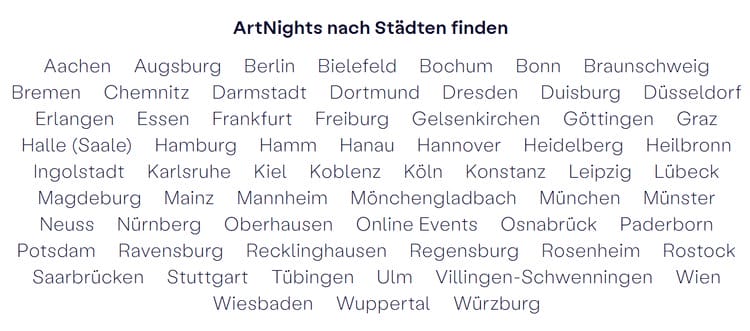 Phenomenon Artnight - What happens at an art party? Paint trends acrylic painting Art nights take place regularly in these German cities.