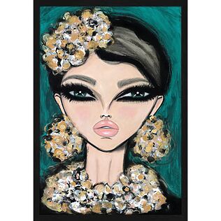 Limited acoustic image &quot;Allure&quot; (140x198cm) - Textile art stretched on a stretcher frame, sound absorbing