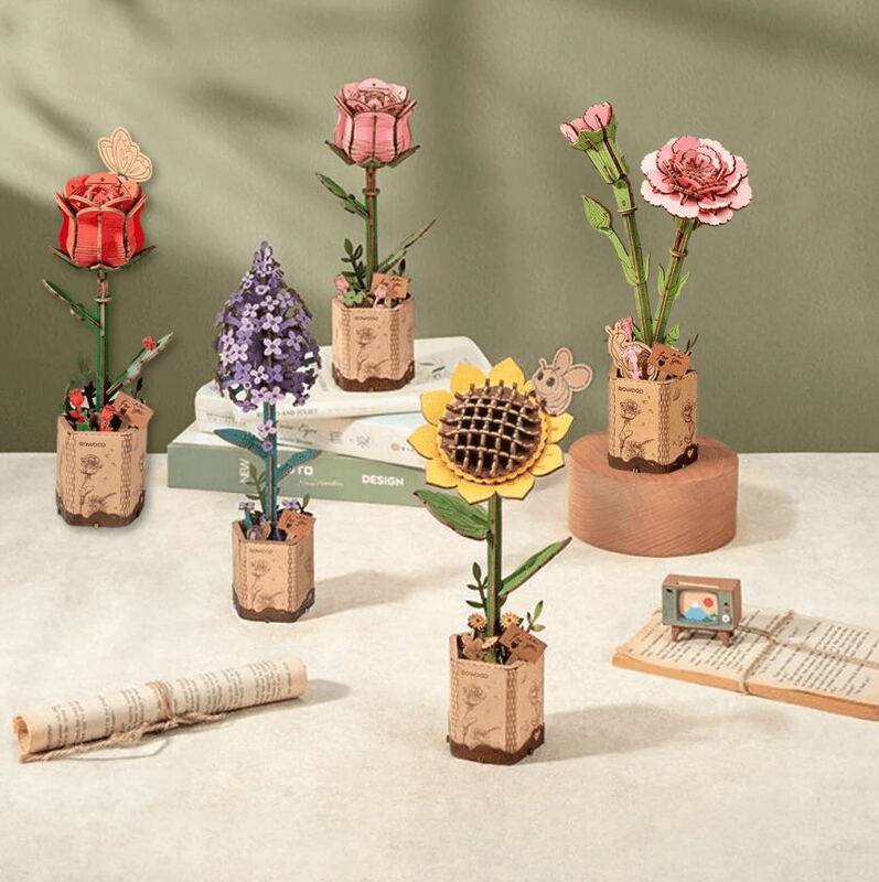 Geschenkidee von Robotime: Ewiger Frühling | Blumen die immer blühen