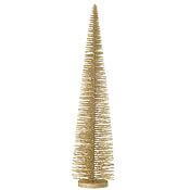 J -Line Dekorativer Weihnachtsbaum, dezenter Glitzereffekt (Gold) J -Line Dekorativer Weihnachtsbaum, dezenter Glitzereffekt (Gold)
