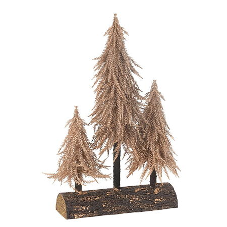 Diseño nórdico colorido: estilo escandinavo con un toque de color. Diseño de interiores de Antrei Hartikainen. Decoración navideña J-Line "Bosque", color bronce