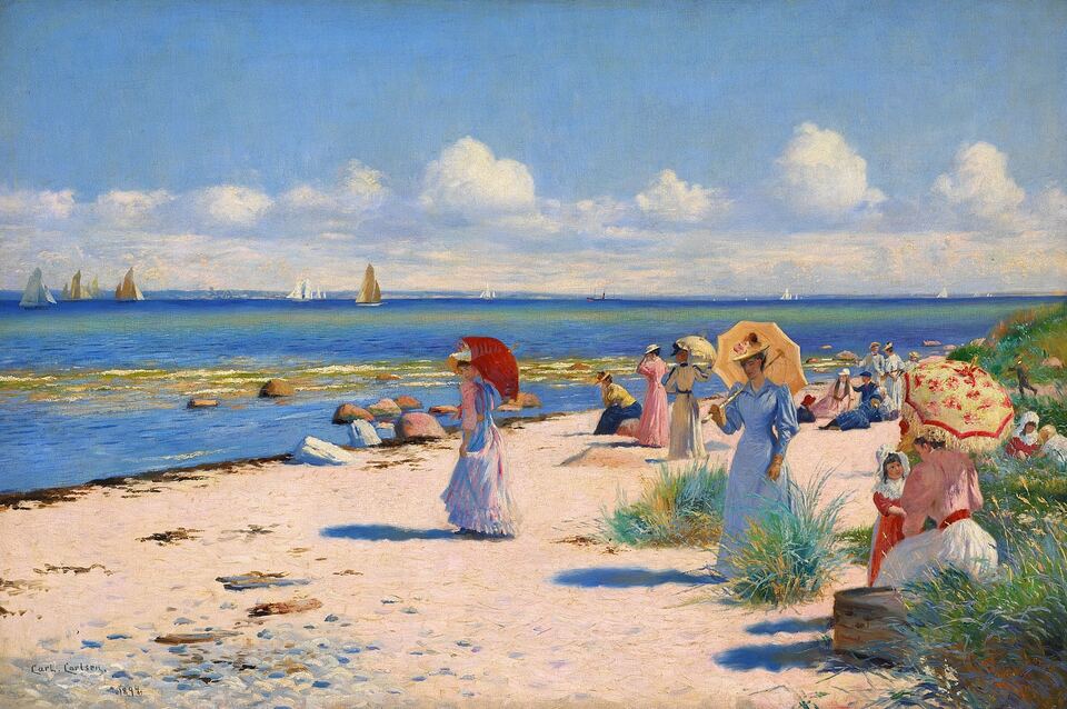 Le Hornbæk romantique a toujours été un motif populaire pour les peintures.