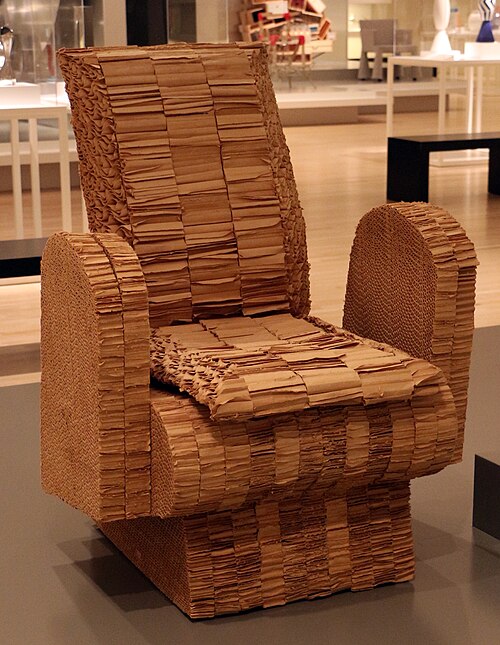 Seduta progettata da Frank Gehry, Indianapolis Museum of Art