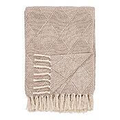 Bursa Plaid mit neutralem Taupe-Muster, recyceltes Baumwollmischgewebe (130x180 cm) Bursa Plaid mit neutralem Taupe-Muster, recyceltes Baumwollmischgewebe (130x180 cm)