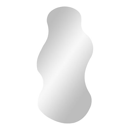 Organischer Wandspiegel "Palermo", geschwungene Silhouette (40 x 80 cm)
