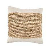 Der Raffia-Stempel-Kissenbezug, natur Der Raffia-Stempel-Kissenbezug, natur