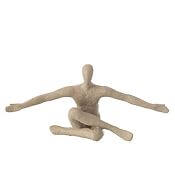 J-Line Menschliche Skulptur mit offenen Armen, Kunstharz (Beige) J-Line Menschliche Skulptur mit offenen Armen, Kunstharz (Beige)