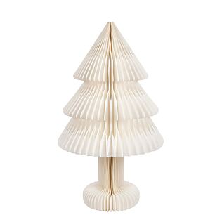 J-Line Nachhaltiger Weihnachtsbaum in modernem Stil aus faltbarem Papier (Weiß)