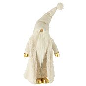 J-Line Dekofigur "Großer Weihnachtswichtel" mit langem Mantel und Zipfelmütze, 60cm (Creme/Gold) J-Line Große Dekofigur Gnom/Wichtel mit langem Mantel und Wichtelmütze, Höhe: 90 cm (Creme/Gold)