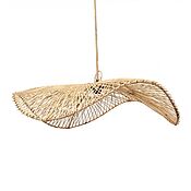 Rattan-Hängeleuchte "Chapeau", inspiriert von klassischen Hutformen (natur) Rattan-Hängeleuchte "Chapeau", inspiriert von klassischen Hutformen (natur)