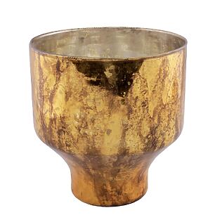 Goldene Glasvase "Flame M"