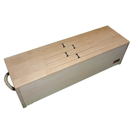 Handgefertigte Tenor-Schlitztrommel aus regionaler Forstwirtschaft, maritime Details