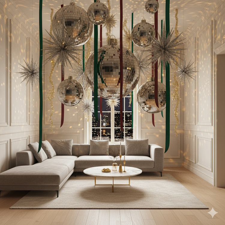 Übergroße Dekoration mit mutigen, theatralischen Akzenten.