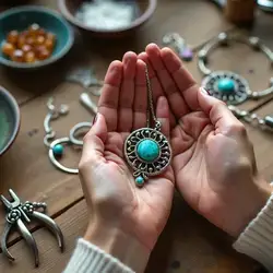 Handmade jewelry: Unique designs become precious symbols of special moments.