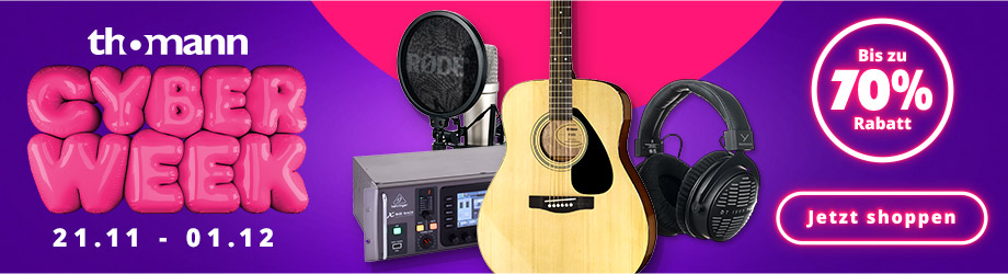 Thomann bietet in der Cyber Week Rabatte bis zu 70%