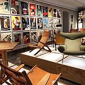Tentoonstellingsruimte in het Deens Designmuseum