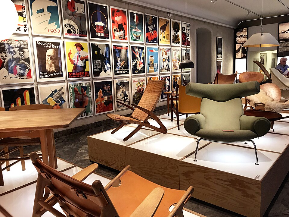 Ausstellungsraum im Danish Design Museum