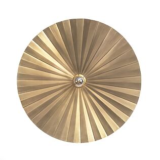 Handcrafted wall lamp "Tsijn Tsjin" made of gold-plated brass