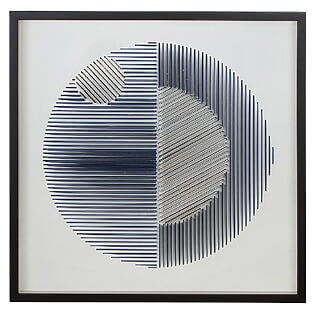 Lussuoso murale 3D "Memphis" realizzato in MDF + resina, realizzato a mano