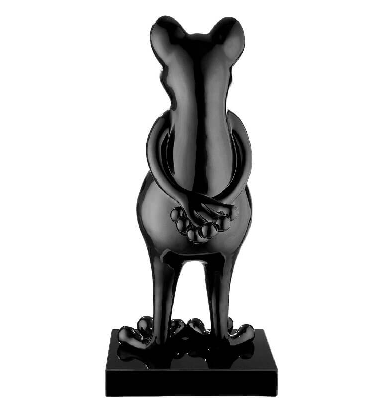 Pop-Art Frosch-Skulptur "Frog Oscar" aus Polyresin auf Marmorbasis Pop-Art Frosch-Skulptur "Frog Oscar" aus Polyresin auf Marmorbasis – Bild 6