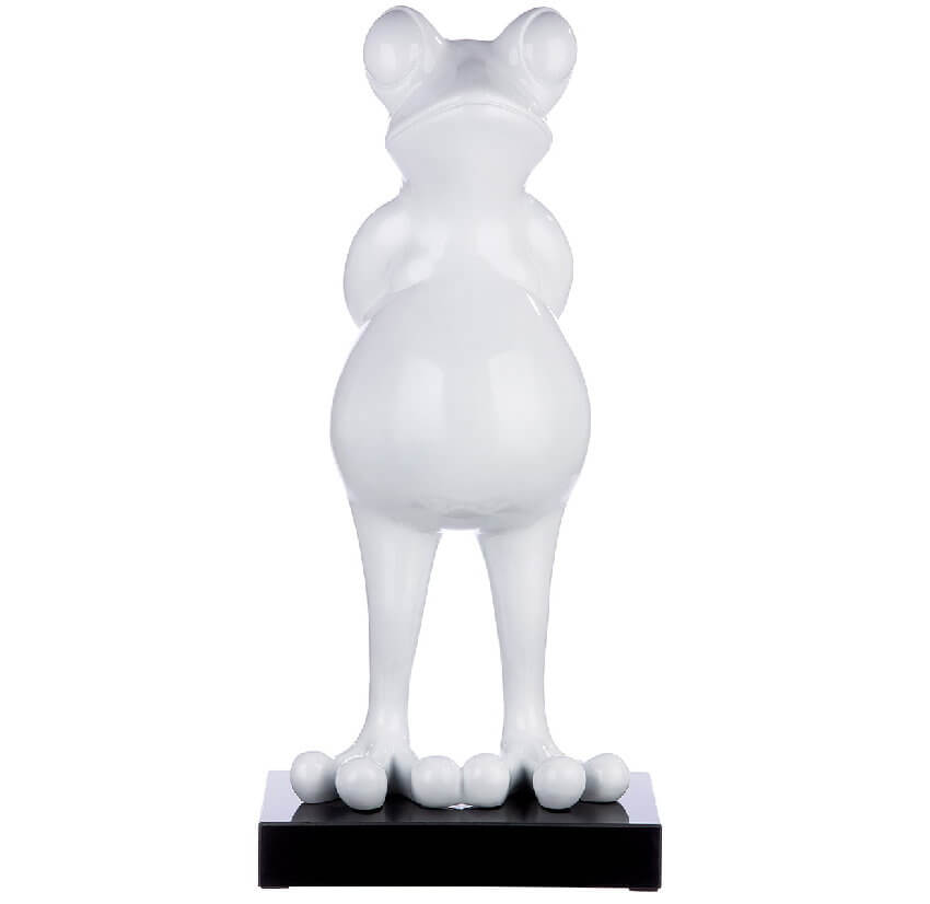 Pop-Art Frosch-Skulptur "Frog Oscar" aus Polyresin auf Marmorbasis Pop-Art Frosch-Skulptur "Frog Oscar" aus Polyresin auf Marmorbasis – Bild 7
