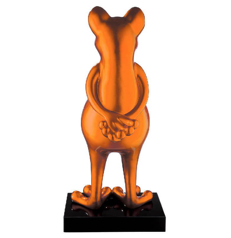Pop-Art Frosch-Skulptur "Frog Oscar" aus Polyresin auf Marmorbasis Pop-Art Frosch-Skulptur "Frog Oscar" aus Polyresin auf Marmorbasis – Bild 19