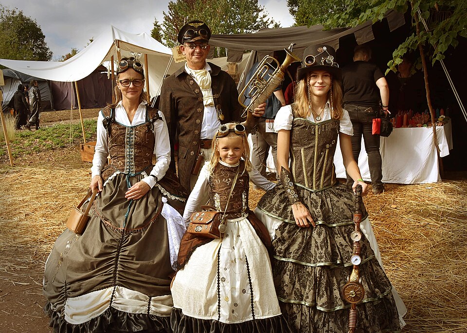 Steampunk Familie auf der FaRK 2022