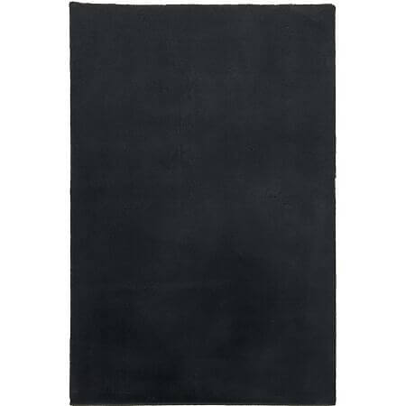 Flauschiger Hochflor Teppich, Schwarz (200 x 290 cm)