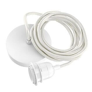 Sospensione per lampade da soffitto / lampade a sospensione – 1 portalampada (bianca)