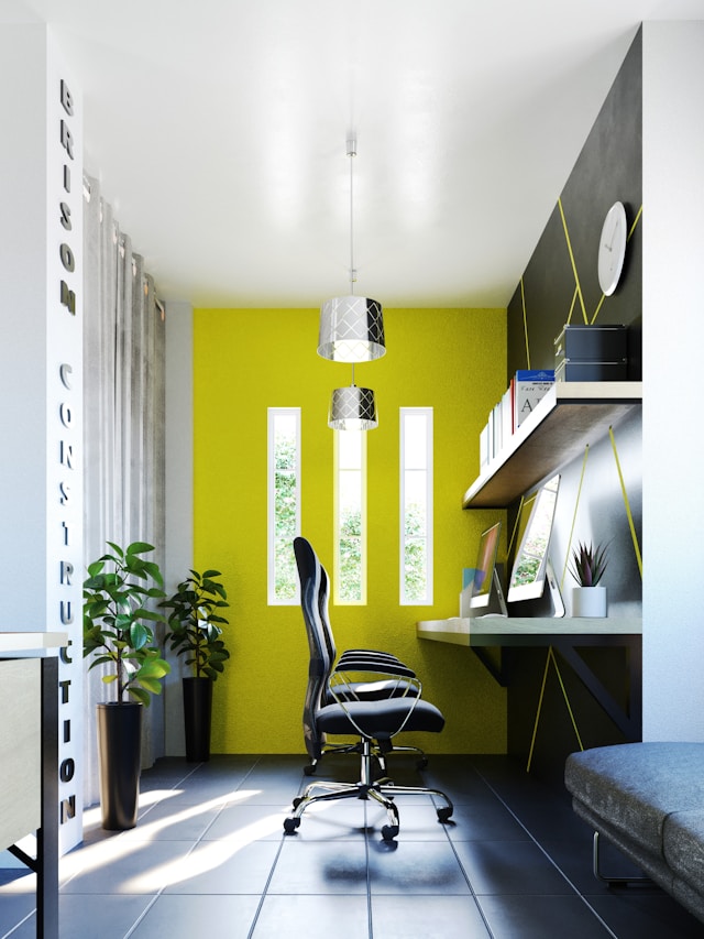 Leuchtender Gelbton als stimulierende Akzentfarbe.