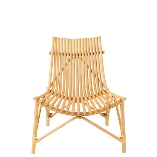 Silla de diseño de ratán J-Line (natural)