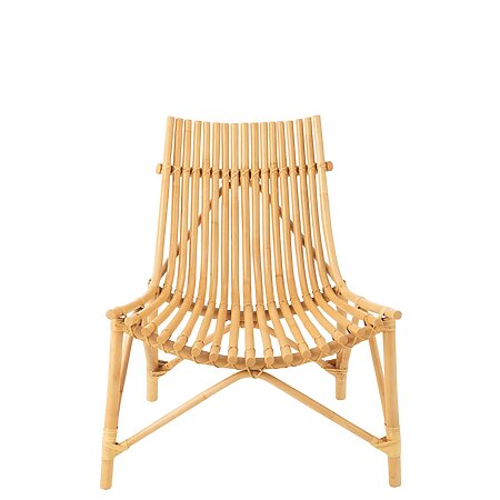 J-Line Rattan-Designstuhl (natur)