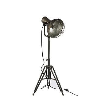 Lampadaire J-Line « Urban Steel » au style industriel chic, gris métallisé (finition mate)