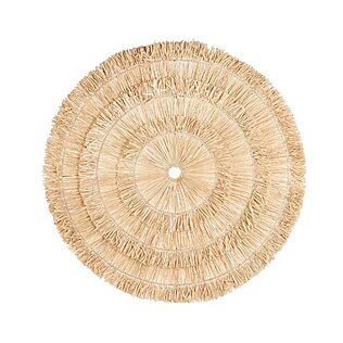 Decorazione murale esotica "Sehseh" in sisal naturale