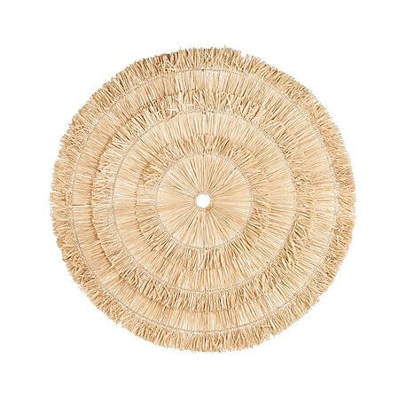 Décoration murale exotique « Sehseh » en sisal naturel