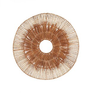 Exotic wall decoration "Lobo" made of banana leaf and coconut