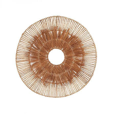 Exotic wall decoration "Lobo" made of banana leaf and coconut