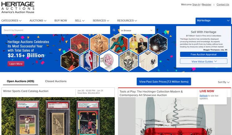 Heritage Auctions - Münzen, Comics, Währungen, Kunst, Luxushandtaschen, Sport-Erinnerungsstücke, Wein, historische Gegenstände, Bücher, Immobilien und mehr.