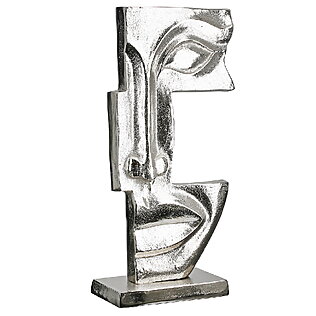 Metal sculpture "Big Lips", abstract aluminum art