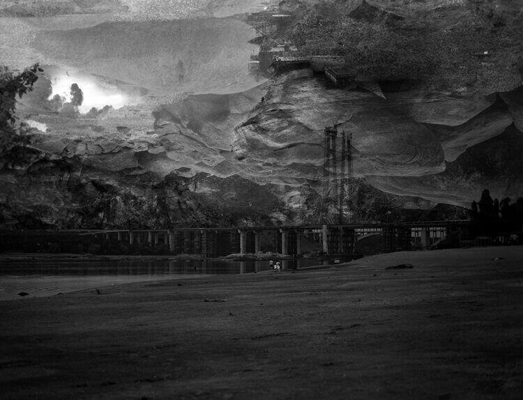 Yana Kononova: Desperation, Collage No. 1, from the series Desperation of Landscape, 2023; Photo: Yana Kononova 