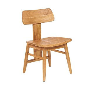 "LovYa" dining chair made of solid wood, natural