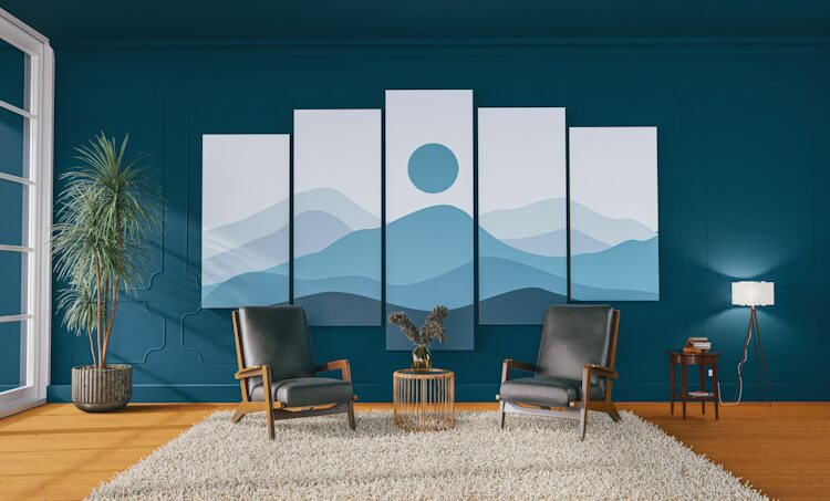 Schallschutz im Wohnzimmer vereint häufig schallreduzierende Materialien mit designorientierter Optik.