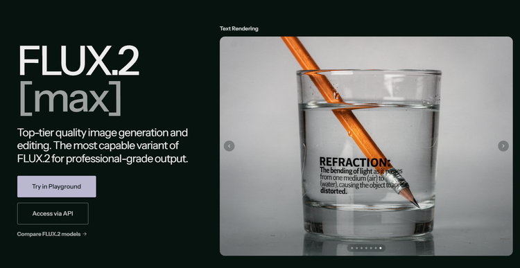 Flux 2 Max: Text-Rendering auf Glas