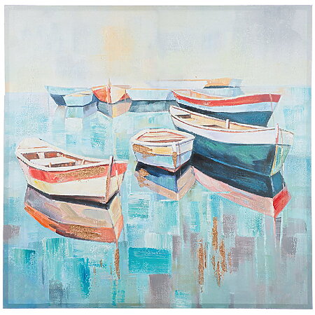 Maritime canvas painting "Malta", hand-painted