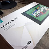 Das Huion Kamvas 16 (Gen 3) kurz vor dem Unboxing