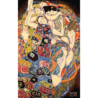 Gobelin-Wandteppich "Die Jungfrau" 95/135, fotorealistische Druckqualität, schallabsorbierend